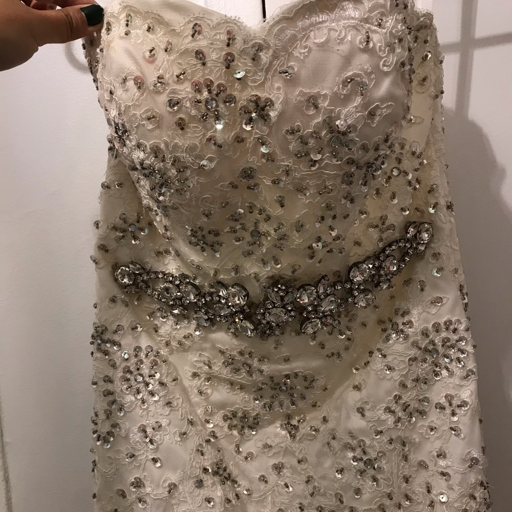 Custom made wedding dress MINT condition